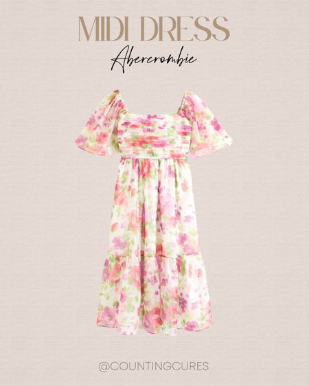 This cute floral midi dress is perfect to wear as a wedding guest outfit or a vacation look this spring and summer!
#outfitinspo #springfashion #traveloutfit #wardroberefresh

#LTKSeasonal #LTKTravel #LTKStyleTip