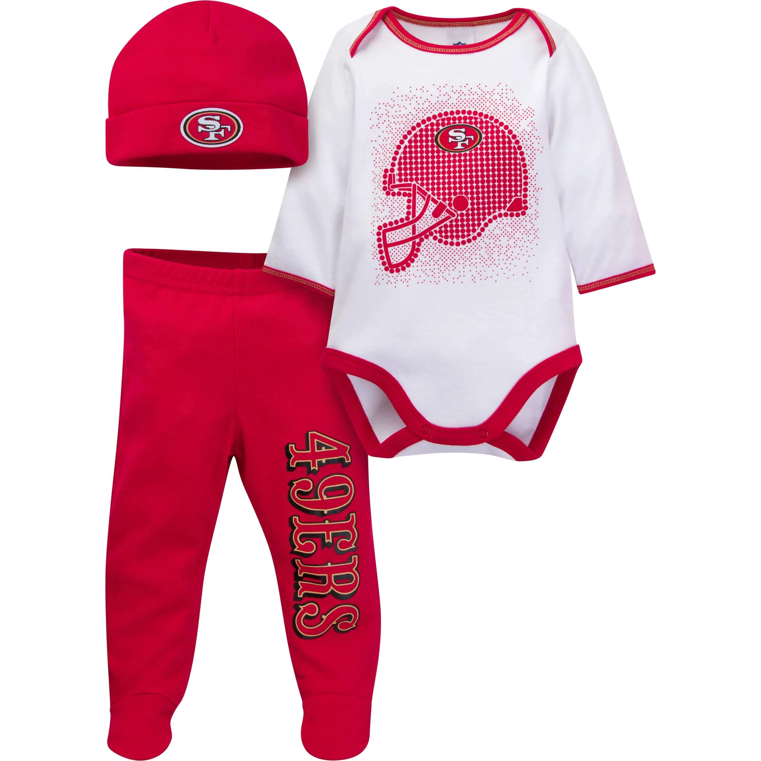 3-Piece Baby Boys 49Ers Bodysuit, Footed Pant, & Cap Set | Gerber Childrenswear