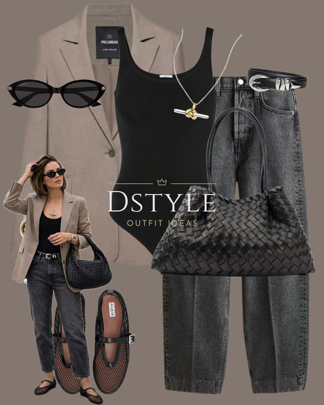 Greyscale goals 🩶 Balancing a structured greige blazer with charcoal denim and the must-have mesh ballet flats of the season.
Tags: Quiet Luxury, Minimalist Style, Mesh Shoes, Blazer Outfit, Grey Denim.

#LTKootd #LTKWorkwear