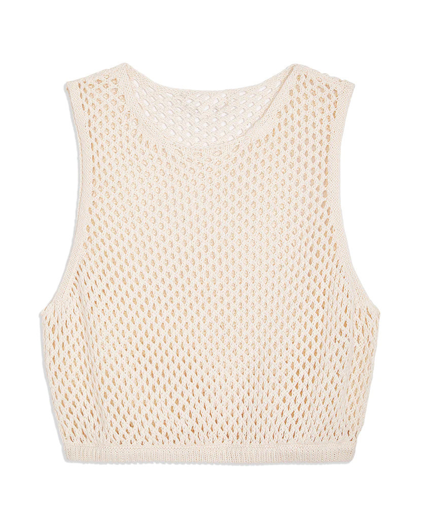 Crochet Ruched Crop Top - Off White M | We Wore What