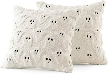 Soft Plush Faux Fur, Spooky Decor, Fall Decorative Throw Pillows for Couch Sofa Bed Porch Living ... | Amazon (US)