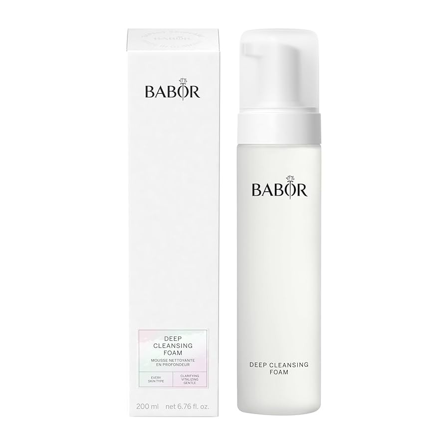 BABOR Deep Cleansing Foam für müde und fahle Haut, Erfrischender Reinigungsschaum zur tägliche... | Amazon (DE)