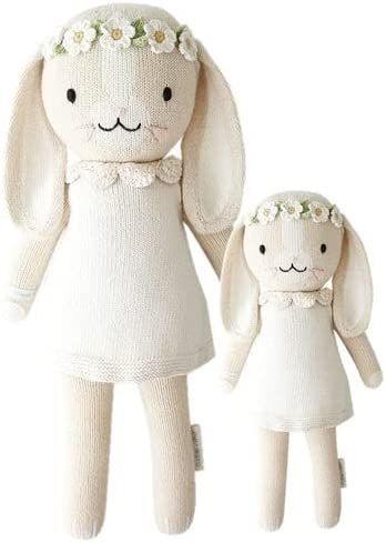 cuddle + kind Hannah The Bunny Ivory Little 13" Hand-Knit Doll – 1 Doll = 10 Meals, Fair Trade,... | Amazon (US)