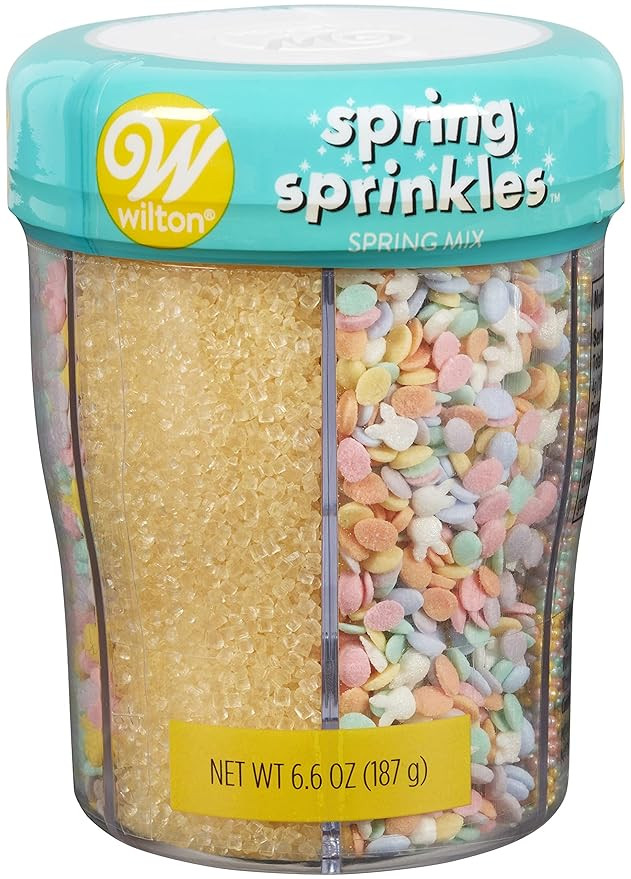 Wilton Spring Sprinkles, Edible Sprinkle Mix, Assorted Colors, For Cookies or Cake Decorating, 6.... | Amazon (US)