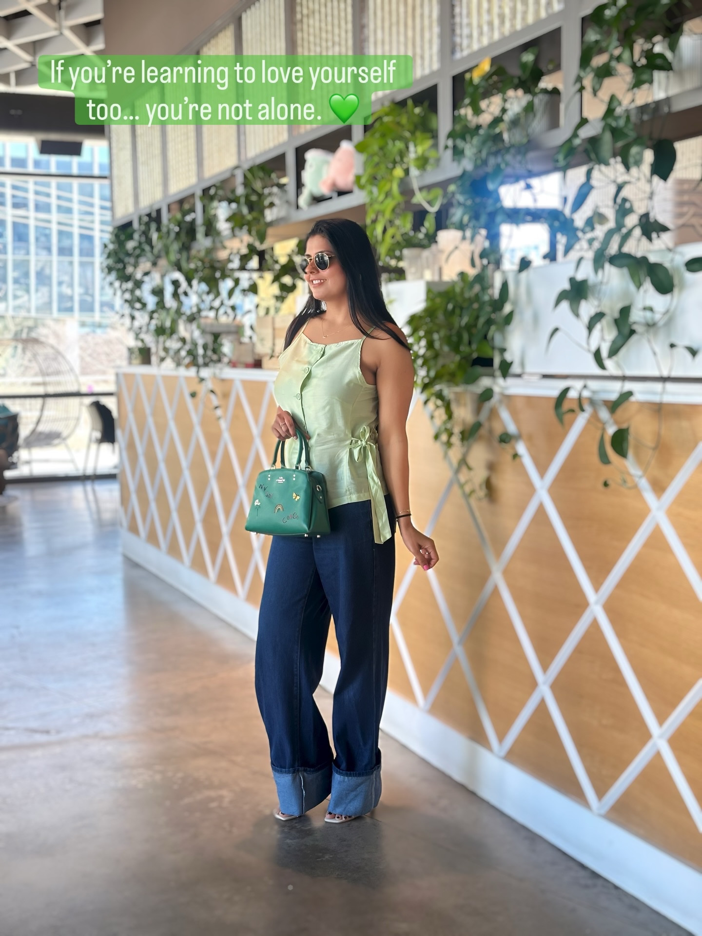 POV: you can be cute… and still own the room. 💚
This mint green top?  snatched the curves ✔️ kept the softness ✔️ served effortless style ✔️
Paired it with my comfort-zone baggy denim + heels because I’ve learned one thing in my fashion journey, you don’t have to choose between cute, comfy, and confident.
You can be all three.
To all my girls & moms here: wear what makes you feel adorable AND unstoppable at the same time. That’s the real glow-up. ✨


#LTKdayinmylife #LTKootd #LTKSaleAlert
