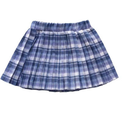 Mi Amore Gigi Plaid Skirt + XS + Blue | Target