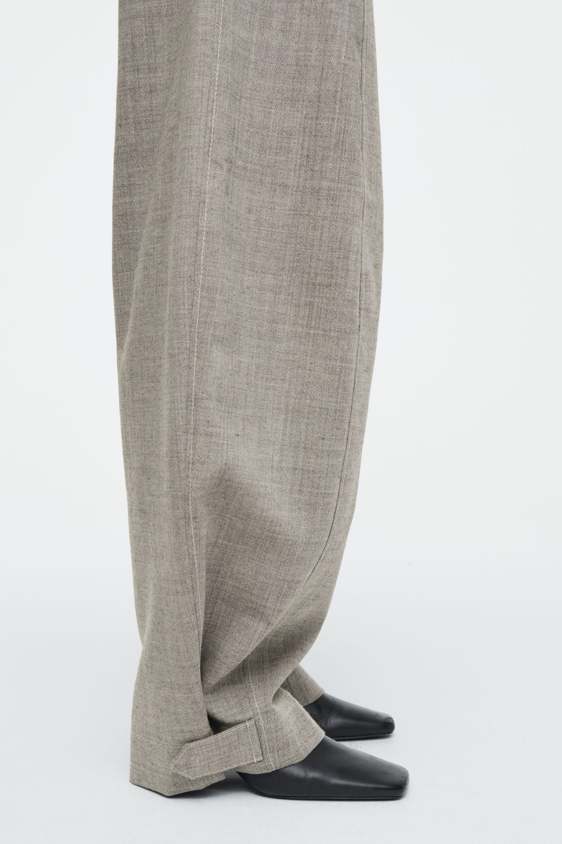 WOOL BARREL-LEG UTILITY PANTS | COS (US)