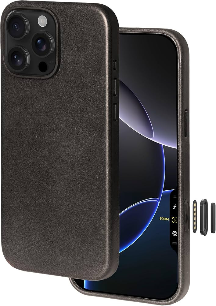 Handcrafted Premium Italian Leather Case for iPhone 16 Pro - [Built-in Camera Control] - Compatib... | Amazon (US)