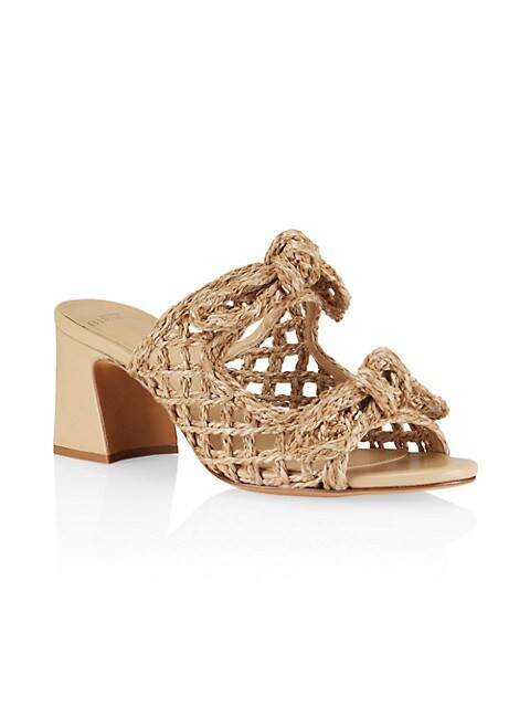 Clarita Woven Raffia Mules | Saks Fifth Avenue