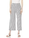 Karen Kane Women's Cropped Wide-Leg Pants, Stripe, Small | Amazon (US)