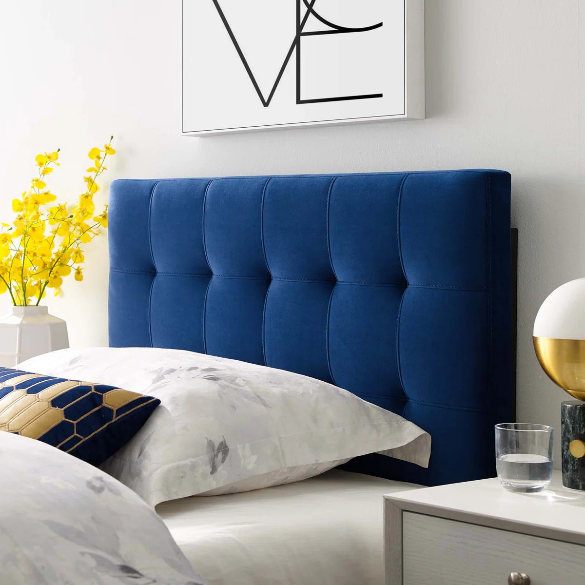 Copper Grove Worishofen Velvet Headboard by Modway | Wayfair North America