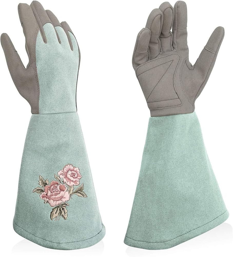 Rose Pruning Gloves Thorn Resistant, Embroidery Gardening Gloves with Extra Long Forearm Protecti... | Amazon (US)