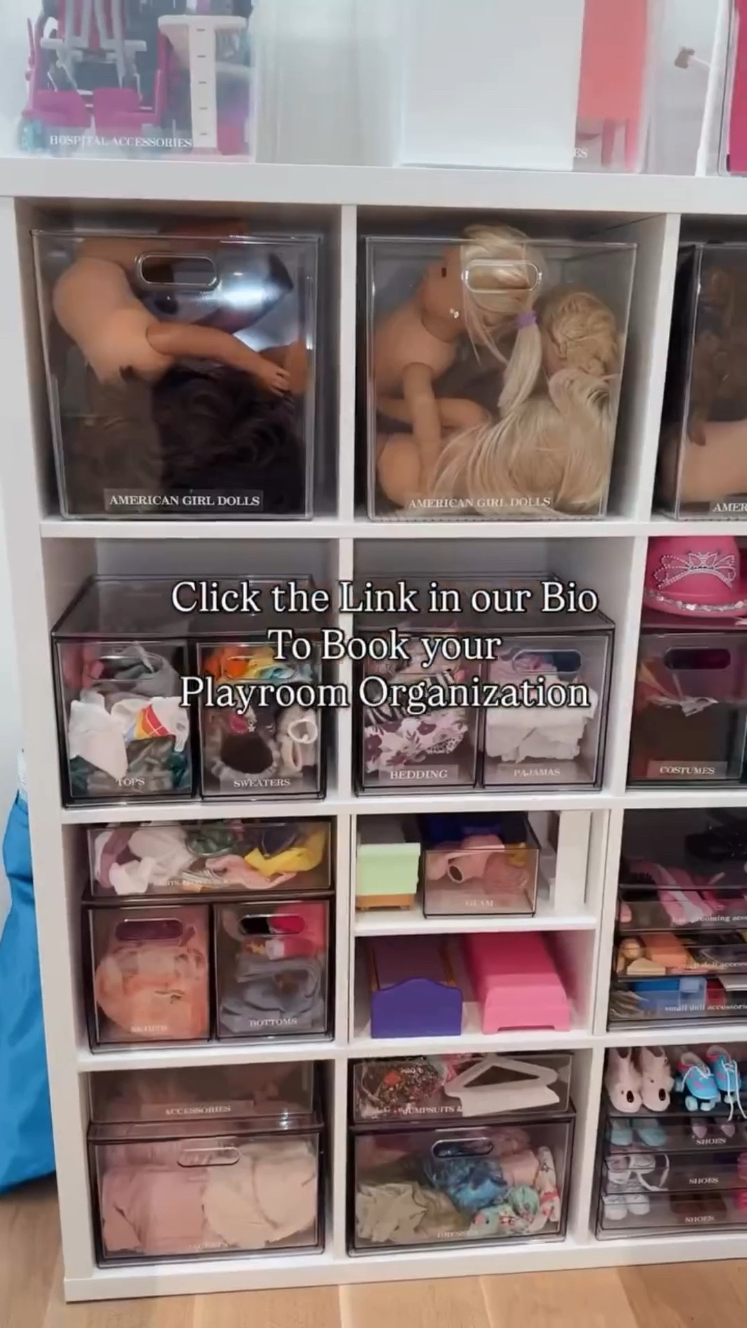 Playroom Organization ✨

When you hire a professional organizer to create a system- the product is thoughtfully sourced for YOUR space and your kiddos toys. This @americangirlbrand organization was specific for this family’s collection. 

You can shop everything we used in the link in our bio (or check out our story highlights under “Kiddos” to shop) or comment TOY and we will reply with the link to shop. 

#playroom #toyorganization #playorganization #playroomorganization #organization