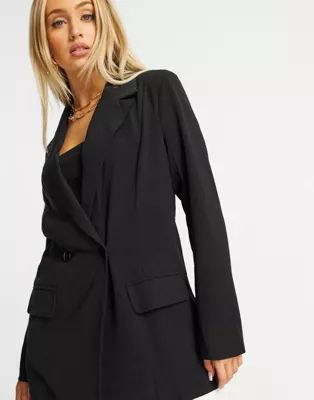 Missguided oversized blazer in black | ASOS (Global)