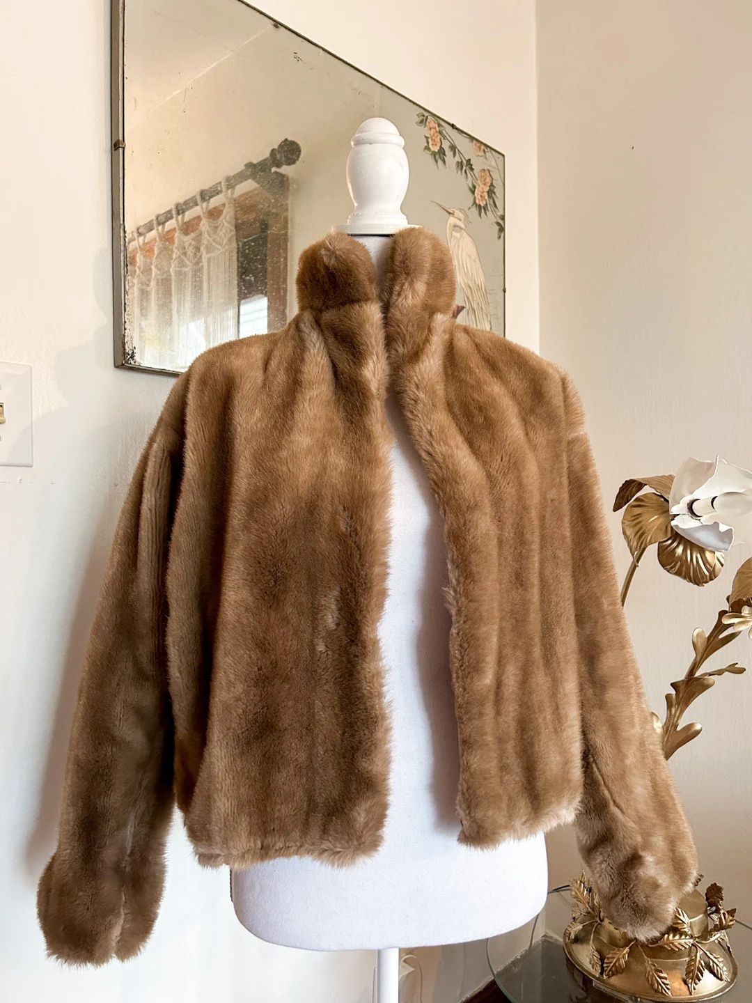 Vintage Faux Fur Coat Made in USA Fall Winter - Etsy | Etsy (US)