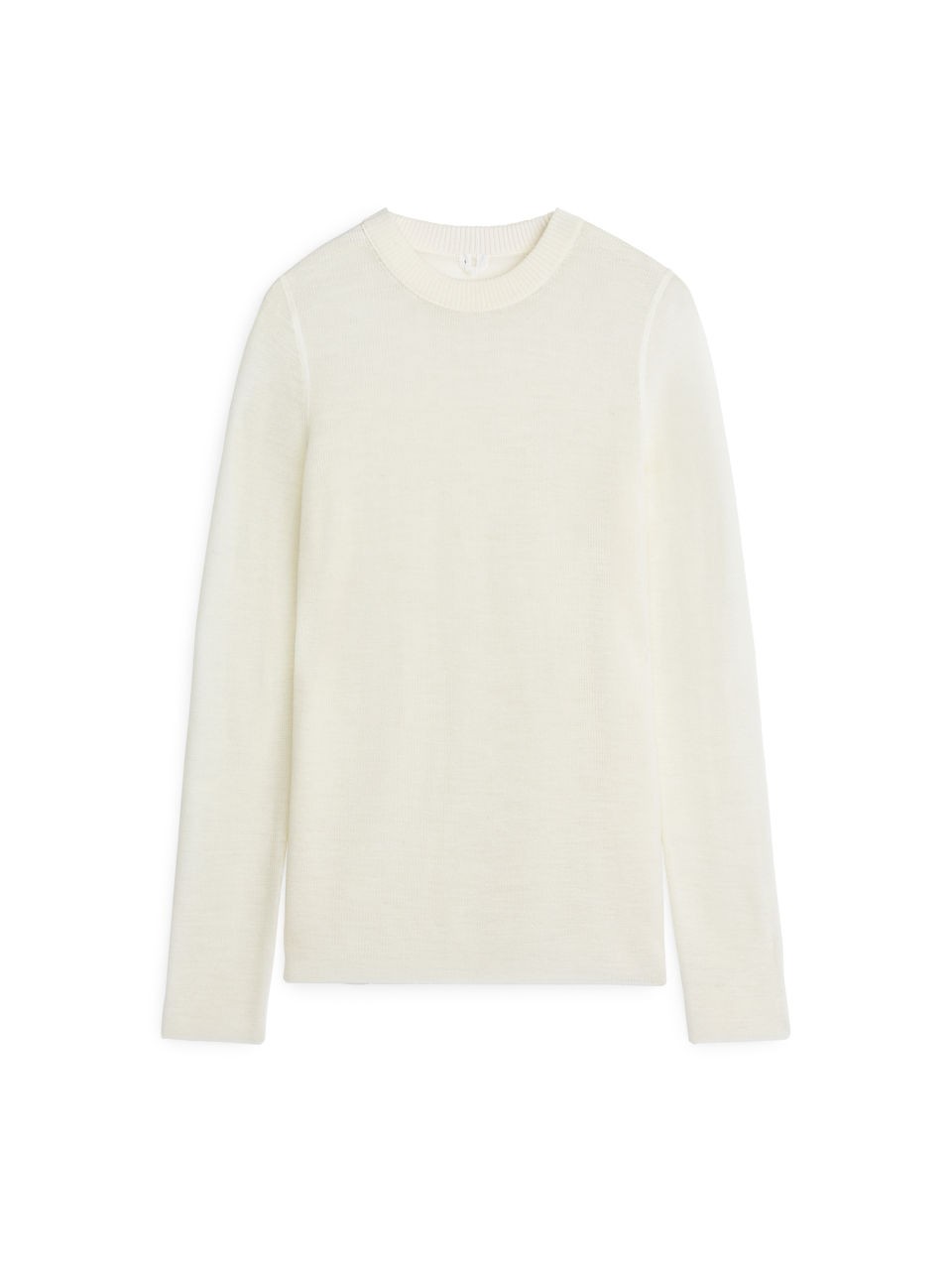 Wool Crew-Neck Jumper - Off White - Knitwear - ARKET DE | ARKET (US&UK)