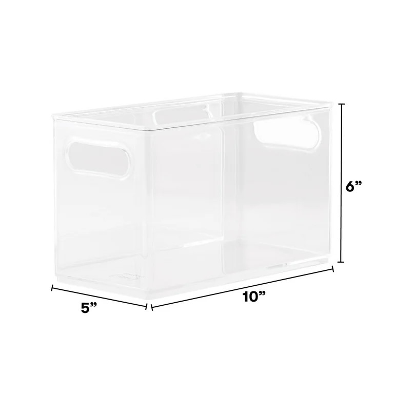 The Home Edit Clear Plastic Narrow Storage Bin | Walmart (US)