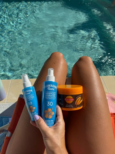 my favorites for tanning and beach/pool days☀️🧴

tanning oil, sunscreen, vacation, beach day 

#LTKSeasonal #LTKFindsUnder50 #LTKBeauty
