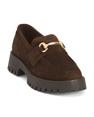 Made In Mexico Suede Lando Chunky Heeled Loafers | Women's Shoes | Marshalls | Marshalls