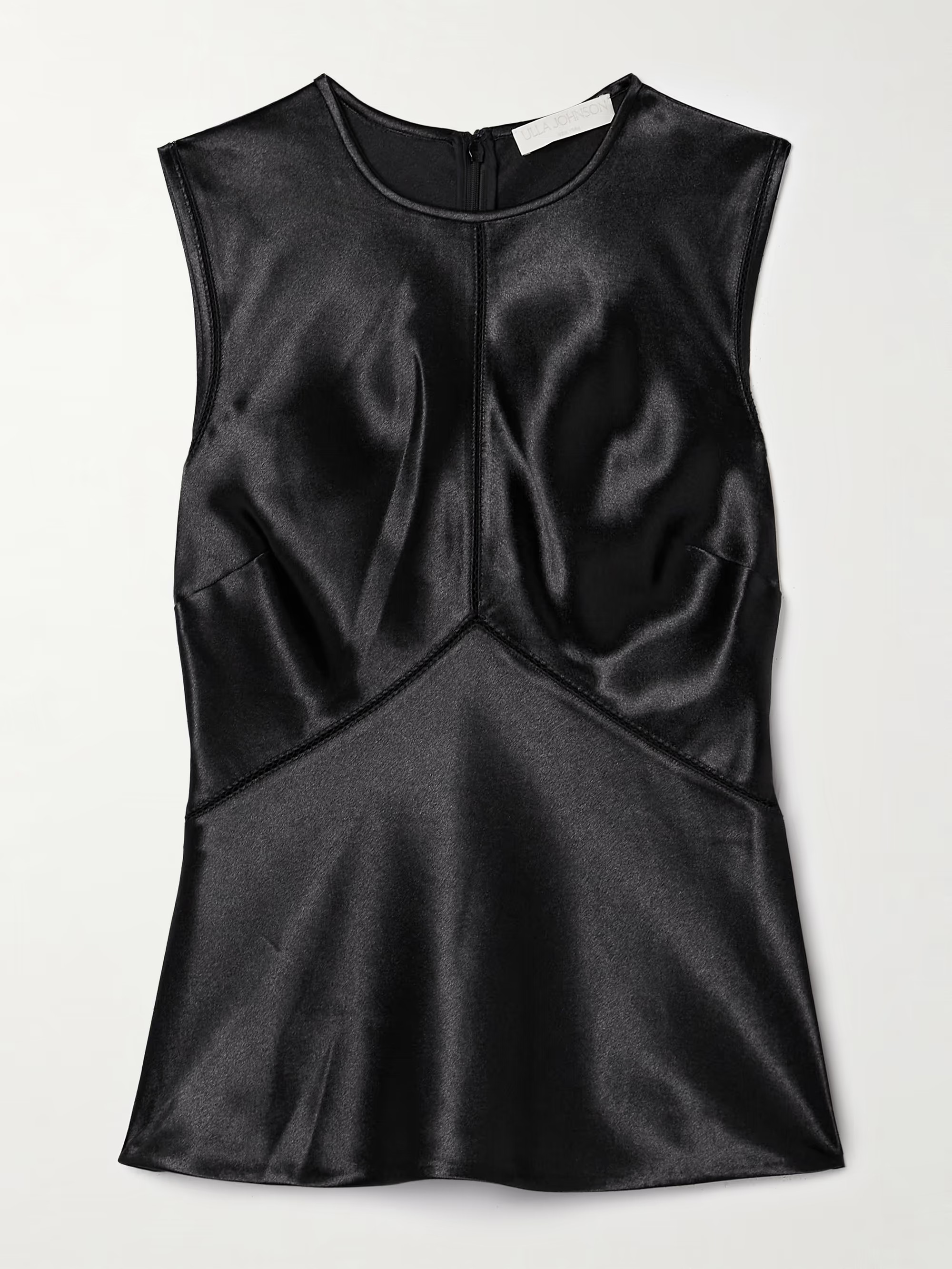 Kiera crochet-trimmed satin tank | NET-A-PORTER (UK & EU)