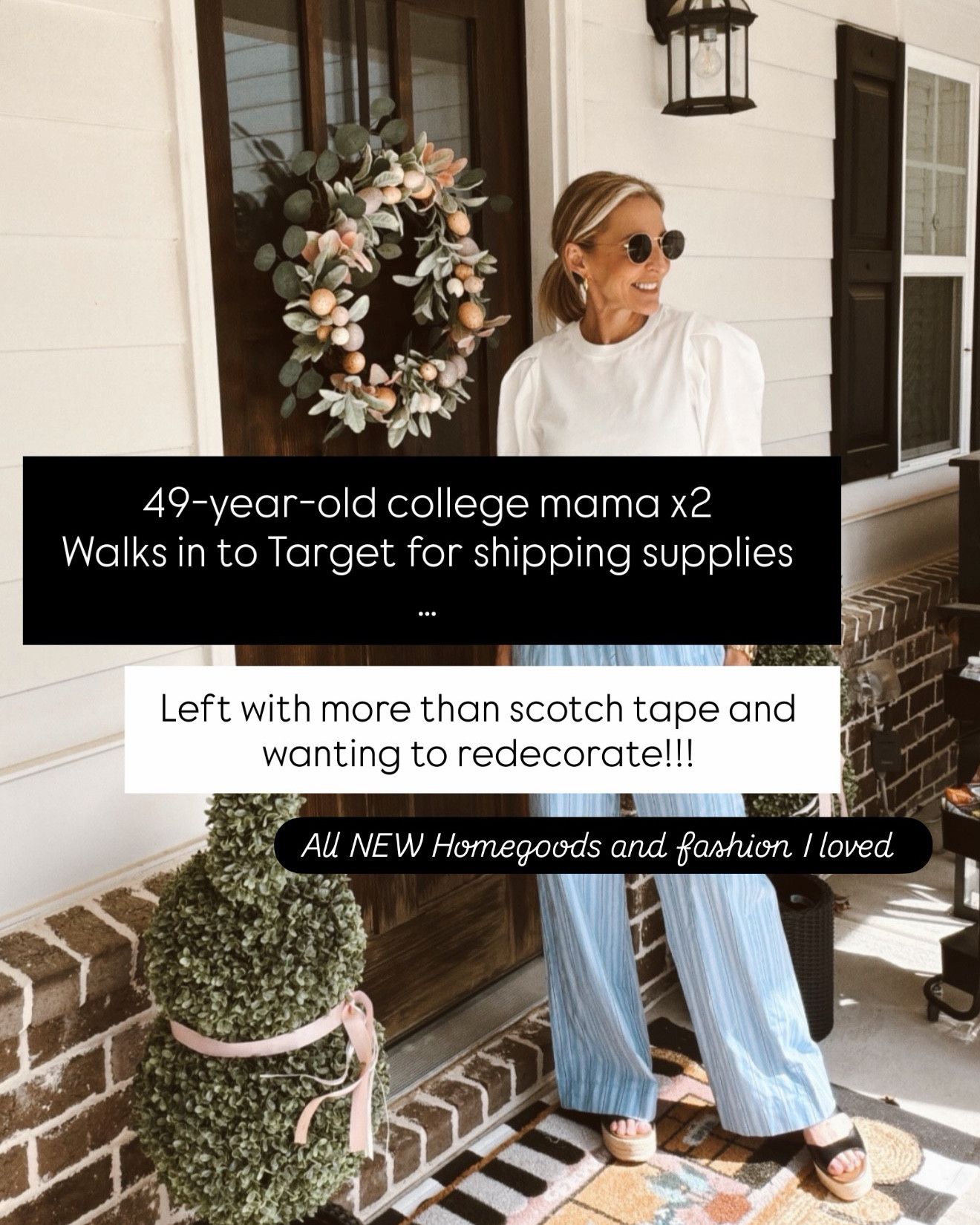 POV: I went in for one thing… and Target said absolutely not …Tell me your favorite find.👇🏼 Comment TARGET and I’ll send you all the links   

Between the cutest $20 mini speaker, giftable little totes, luxe crossbody chains, and that blue set finally restocked… I somehow also ended up building full outfits 🙃 the red + stripes moment, easy denim + pull-on pants, and that pink flag sweater for cool nights… it’s all just so good right now.

target finds, target style, target fashion finds, summer outfits, preppy summer style, coastal style outfits, red white and blue outfits, affordable fashion finds, target clothing haul, easy outfit ideas, denim outfit ideas, pull on pants outfit, striped outfit ideas, summer outfit inspo, casual summer style, target restock finds, gift ideas from target, mini speaker target, crossbody phone chain, tote bag gift idea, pink flag sweater outfit, everyday outfits for women