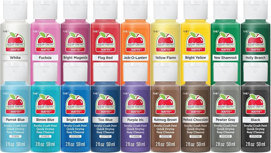 Apple Barrel, Classic Elegance & Bold Impressions Collection Acrylic Craft Paint, 2 fl oz each, 1... | Amazon (US)