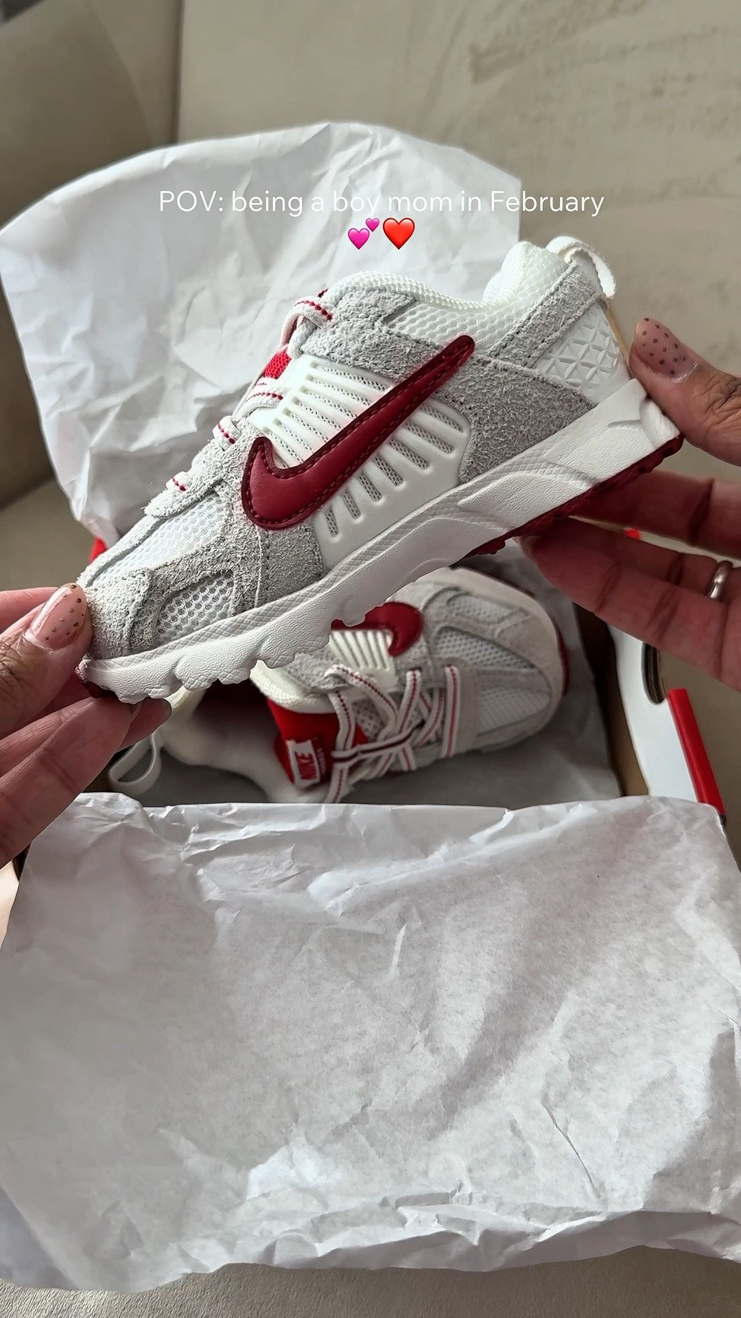 Red/white Vomero 5’s

#LTKKids