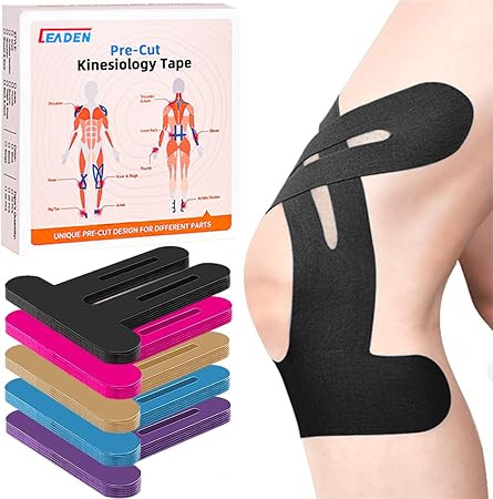 IEADEN Precut Kinesiology Tape for Knees, 10 Pcs - Knee Support & Stability, Knee Pain Relief Ath... | Amazon (US)
