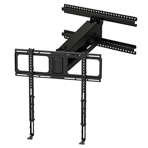 MantelMount- MM340 Above Fireplace Pull Down TV Mount- Televisions 44" to 80" Up to 90 lbs - Safe Auto-Adjusting TV Mounts - Patented Motion Stops, Handles, Balancing Technology - Superior Steel | Amazon (US)