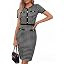 GRACE KARIN Women Work Business Short Sleeve Bodycon Tweed Dress | Amazon (US)