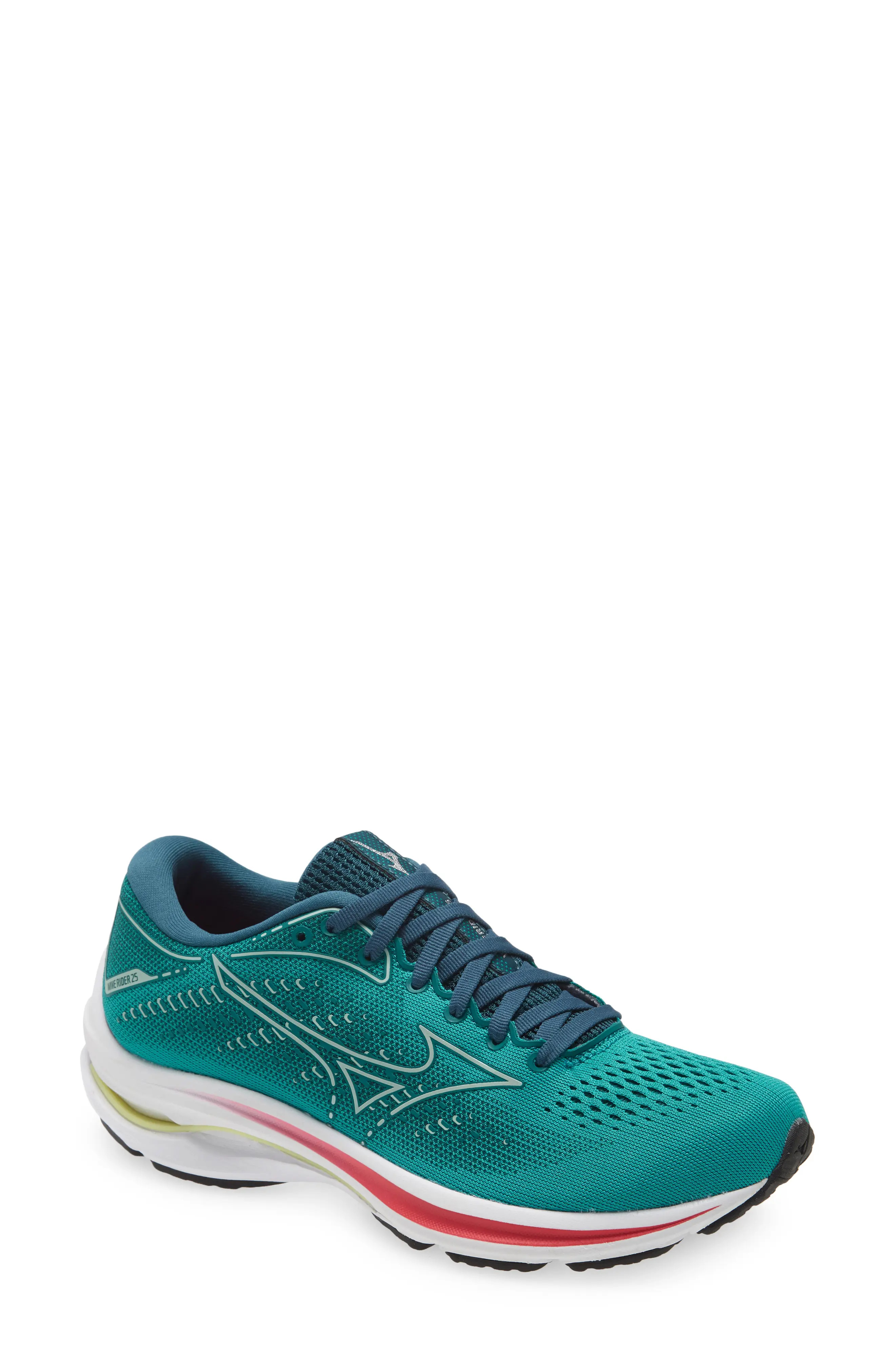 Mizuno Wave Rider 25 Sneaker, Size 6.5 in Lake Blue-Clearwater at Nordstrom | Nordstrom