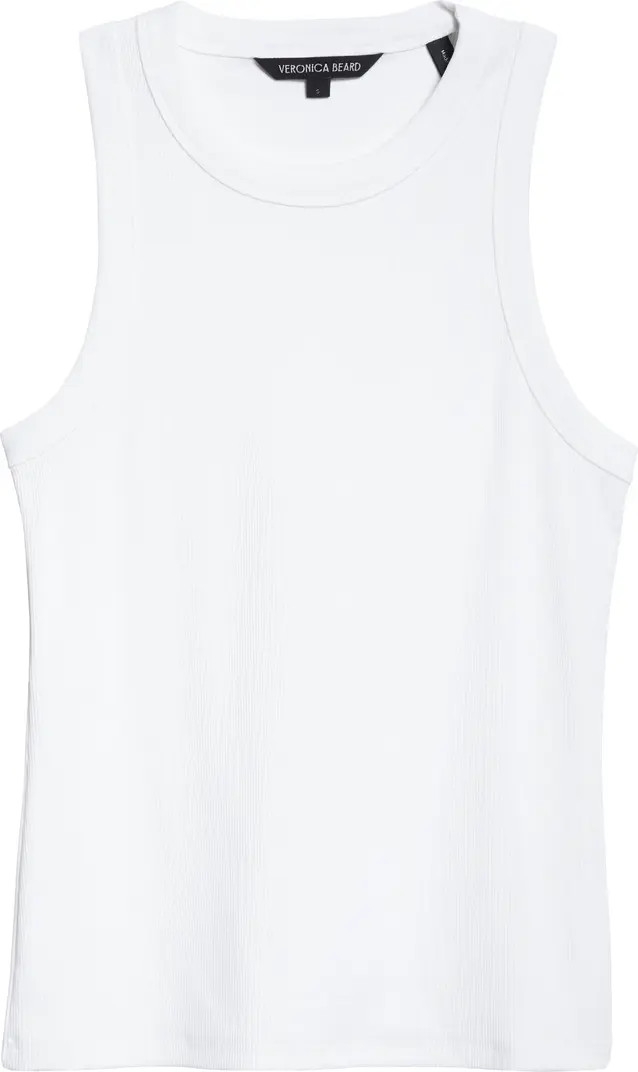 Veronica Beard Jordyn Stretch Cotton Rib Tank | Nordstrom | Nordstrom