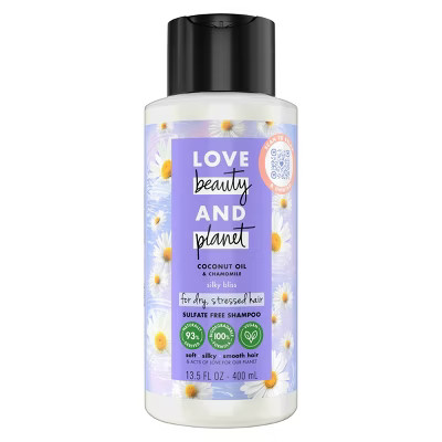 Love Beauty and Planet Shampoo Sulfate Free Coconut Oil & Chamomile Silky Bliss for Dry and Stres... | Target
