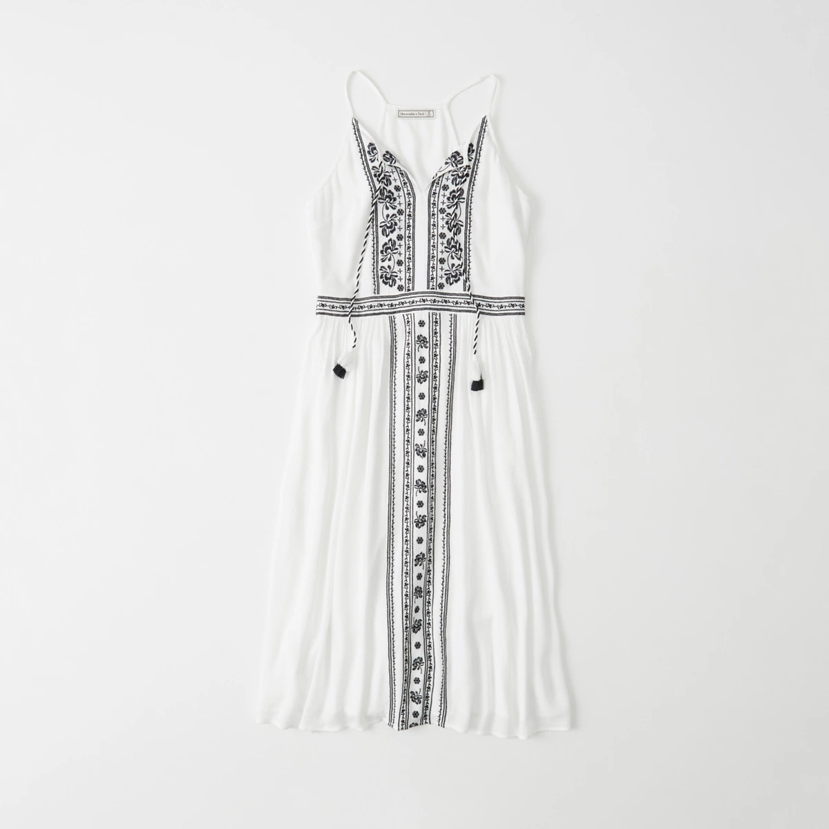 Embroidered Midi Dress | Abercrombie & Fitch US & UK