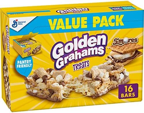 Golden Grahams S'mores Chocolate Marshmallow Breakfast Bars, 16 Bars (Pack of 4) | Amazon (US)