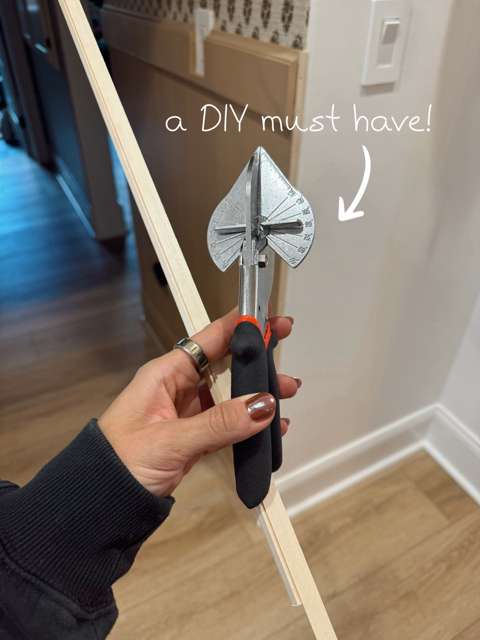 One of my fave hacks for DIY projects — miter shears! They save you SO MUCH TIME✂️🪚🙈 seriously a must have! 

DIY / home projects / amazon / Holley Gabrielle 

#LTKFindsUnder50 #LTKHome