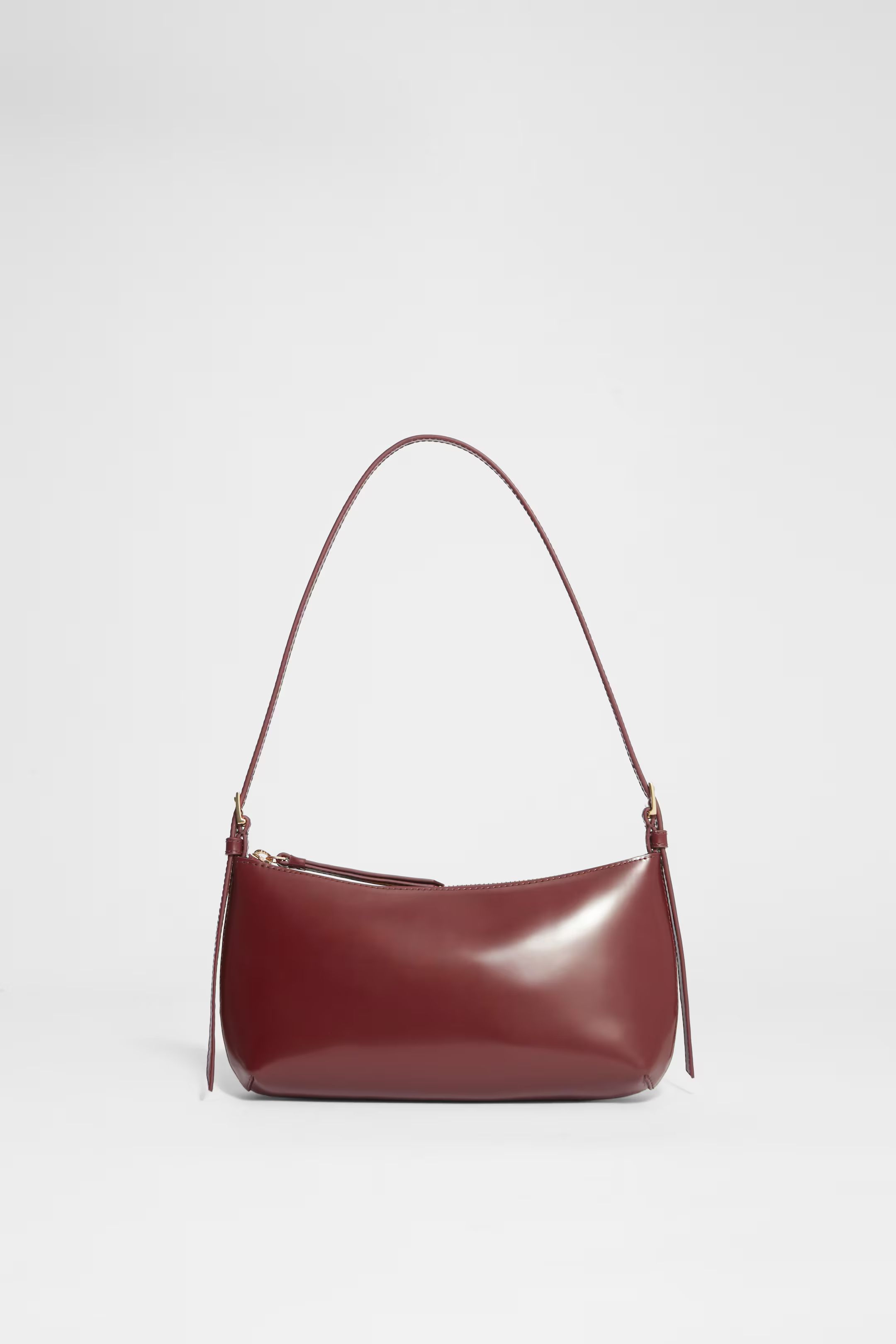 Glossed-Leather Shoulder Bag | H&M (UK, MY, IN, SG, PH, TW, HK)