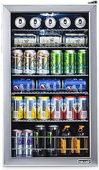 NewAir Beverage Refrigerator Cooler | 126 Cans Free Standing with Right Hinge Glass Door | Mini F... | Amazon (US)