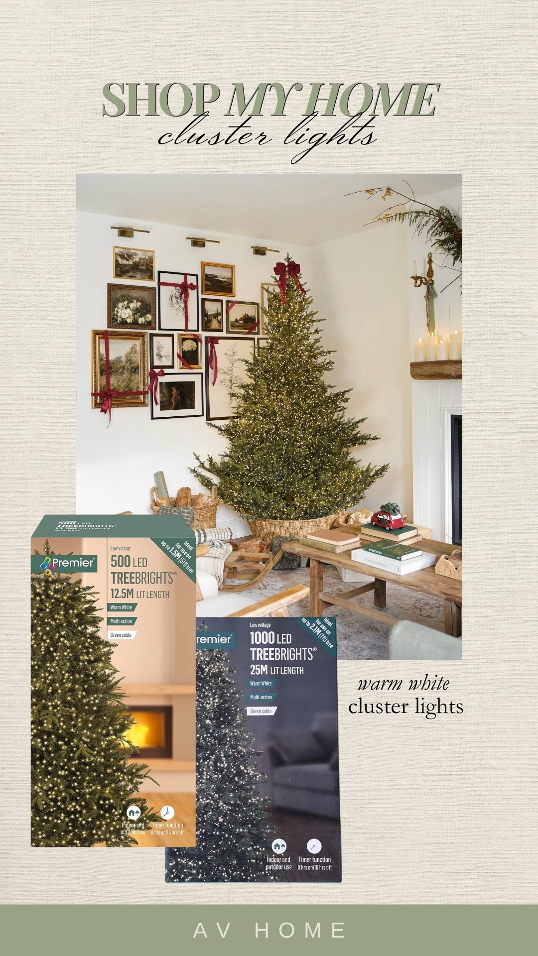 The best warm white cluster lights ✨

#LTKuk #LTKfestive #LTKwinter