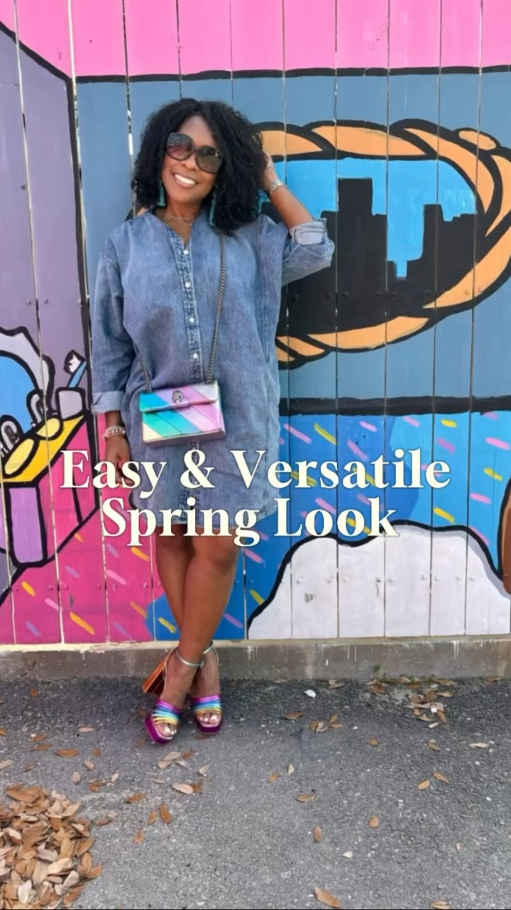 Who doesn’t love a fabulous denim shirt dress! Easy outfit and cute! 

#easyoutfit #denimdress #denimshirtdress #springoutfit 

#LTKfindsunder50 #LTKworkwear #LTKstyletip
