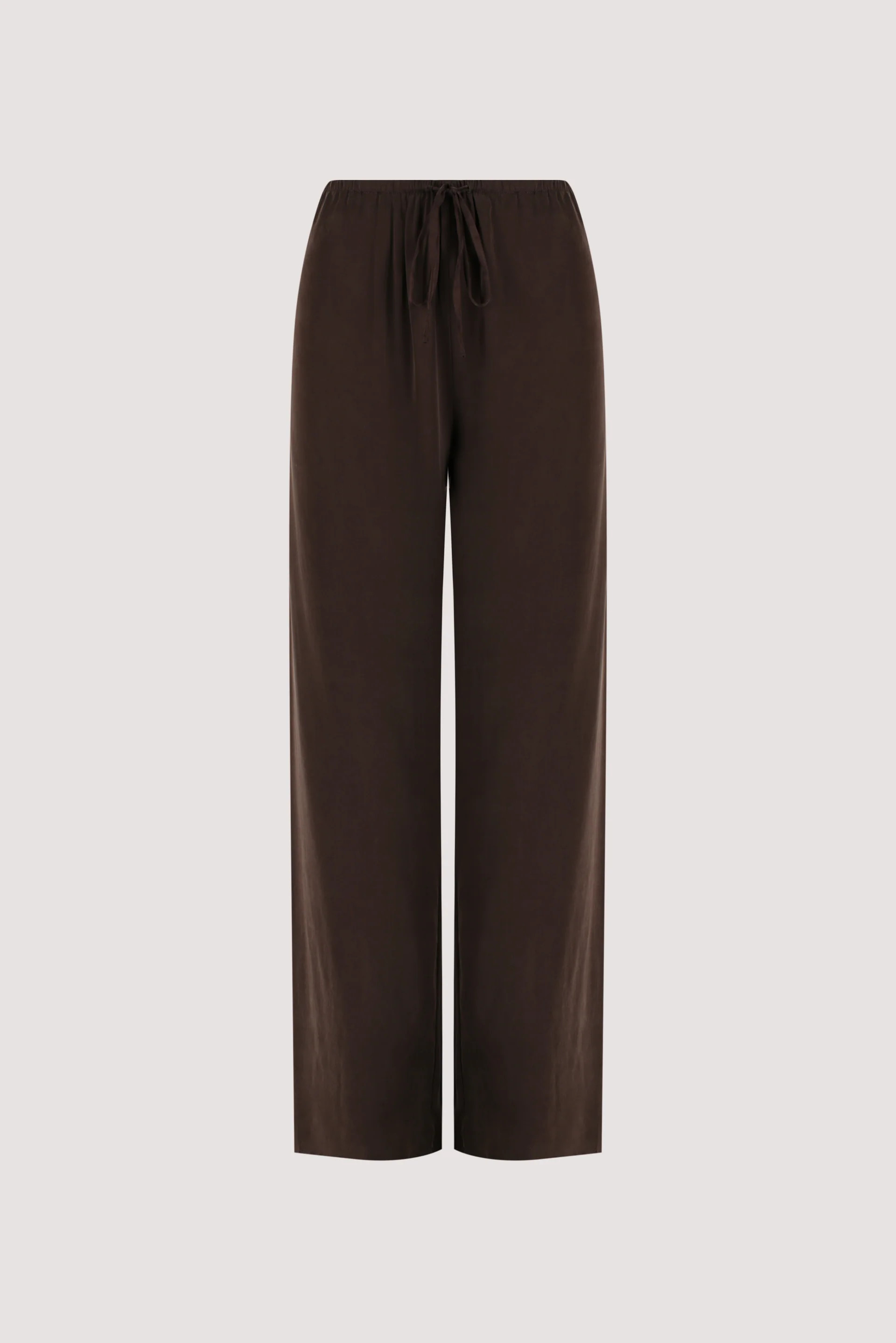 PERCY BITTER CHOC SILK PANT | DISSH