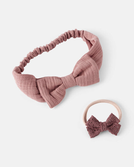 Baby Girl 2-Pack Bow Headwraps | Carter's Inc