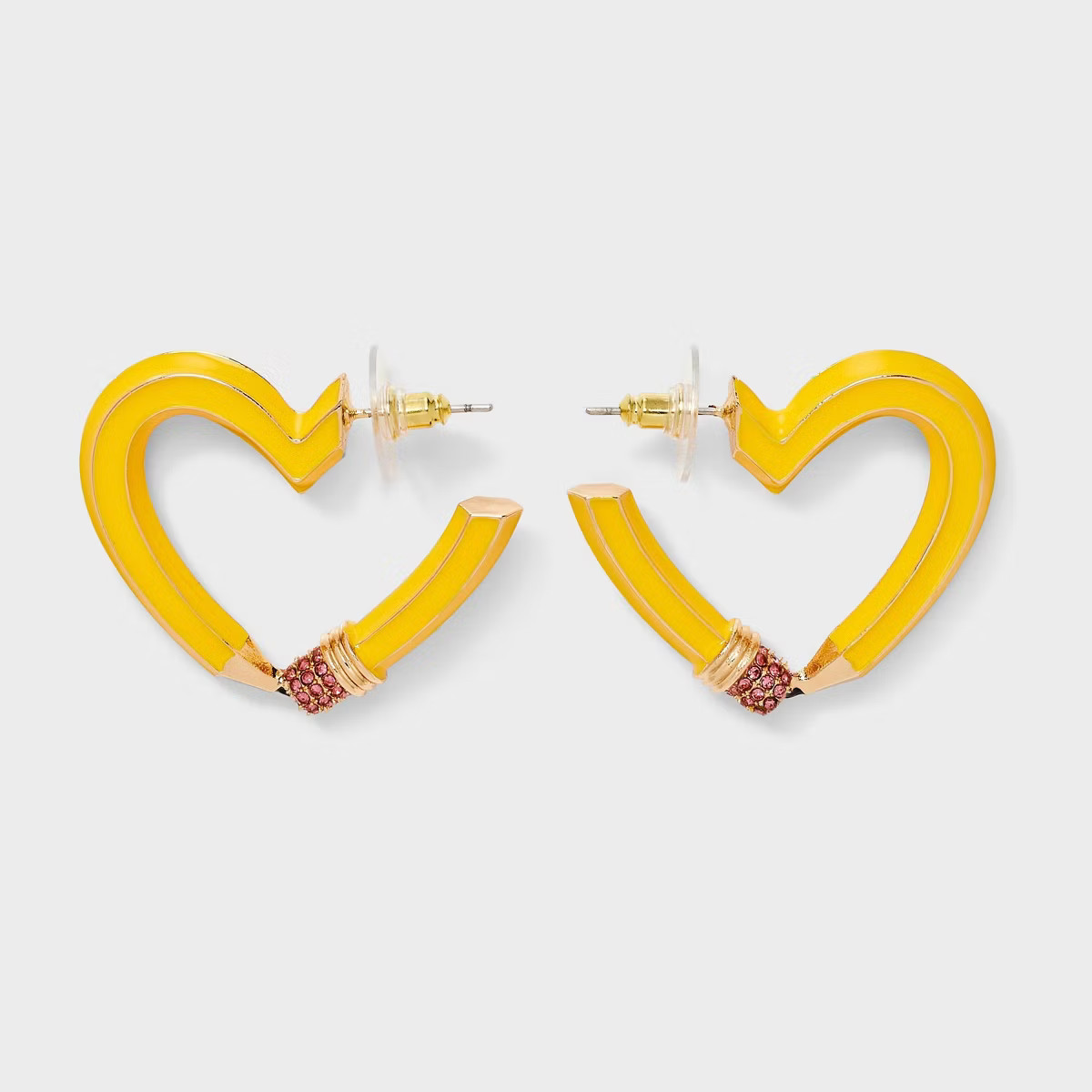 SUGARFIX by BaubleBar Write On Statement Earrings - Yellow/Gold | Target