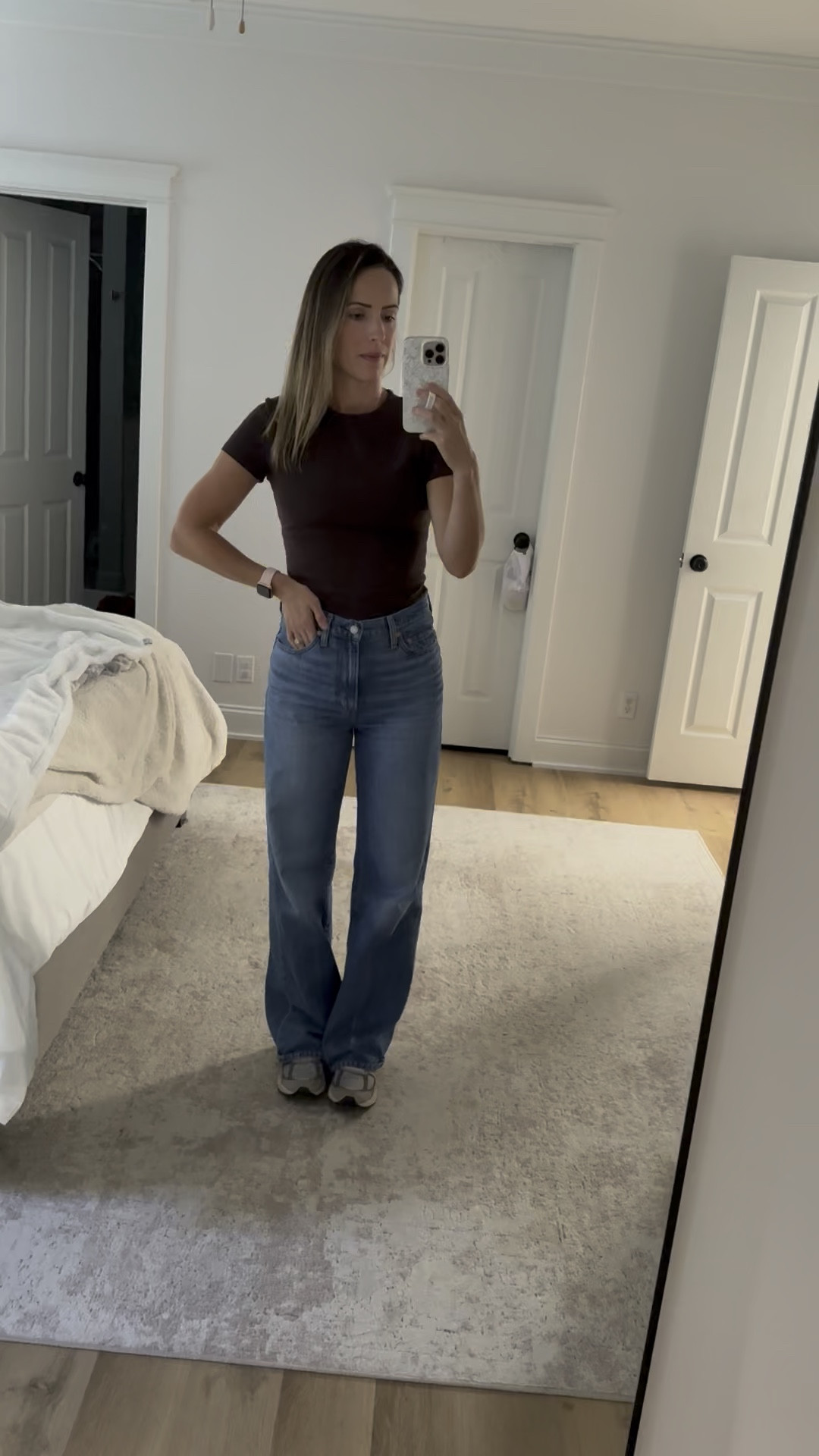 Outfit of the day - Abercrombie baby tee - Levi’s wide leg ribcage jean 

#LTKStyleTip #LTKSeasonal