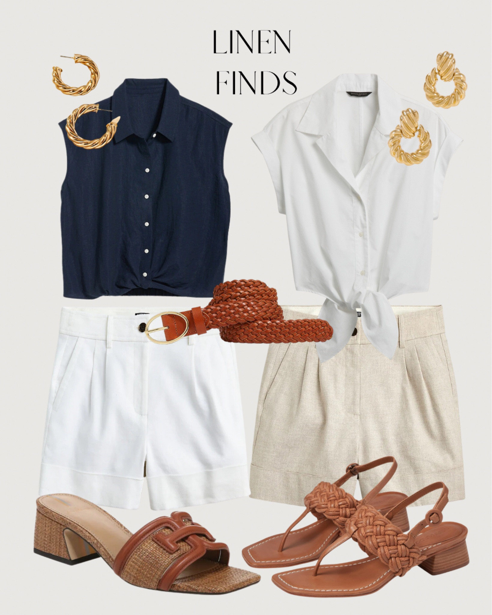 Linen Fashion Finds 




Linen Shorts, Linen Shirt, High Waisted Shorts, Linen Pants, Summer Fashion, Sam Edelman, Braided Belt, Casual Spring Outfits, Casual Summer Outfits, Gold Earrings, heeled sandals, brown sandals, sandals for spring, cropped shirt l, linen shirt 

#LTKfit #LTKstyletip #LTKFind