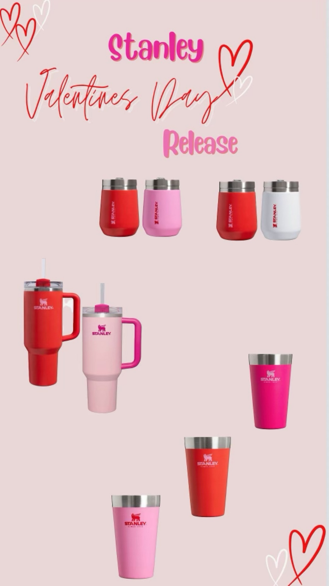 Stanley VALENTINES DAY release at target ❤️🩷. 

#LTKtravel #LTKHoliday #LTKfindsunder50