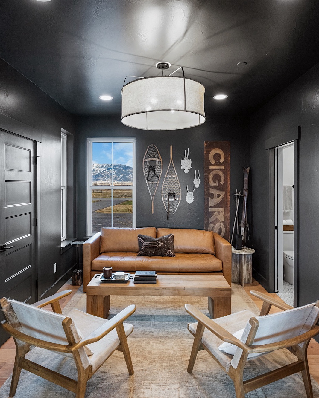 family mountain retreat meets vacation rental 🌄💫

this bozeman, montana residence was designed to be the best of both worlds—a cozy family getaway and a stylish short-term rental. every detail, from the thoughtful interiors to the functional flow, was created with both comfort and hosting in mind.

we transformed this extra side room and office into a cozy den — the perfect spot to unwind with a glass of wine or whiskey, dive into a good book, or enjoy a little quiet away from the main living area when traveling with a larger group. the sleeper sofa easily converts into a comfortable tempur-pedic bed, making it a versatile space for both relaxing and hosting.

#BozemanInteriorDesign #MontanaVacationHome #ShortTermRentalDesign #MountainHomeStyle #TheSyndicateSociety #Airbnb

#LTKTravel #LTKHome #LTKStyleTip
