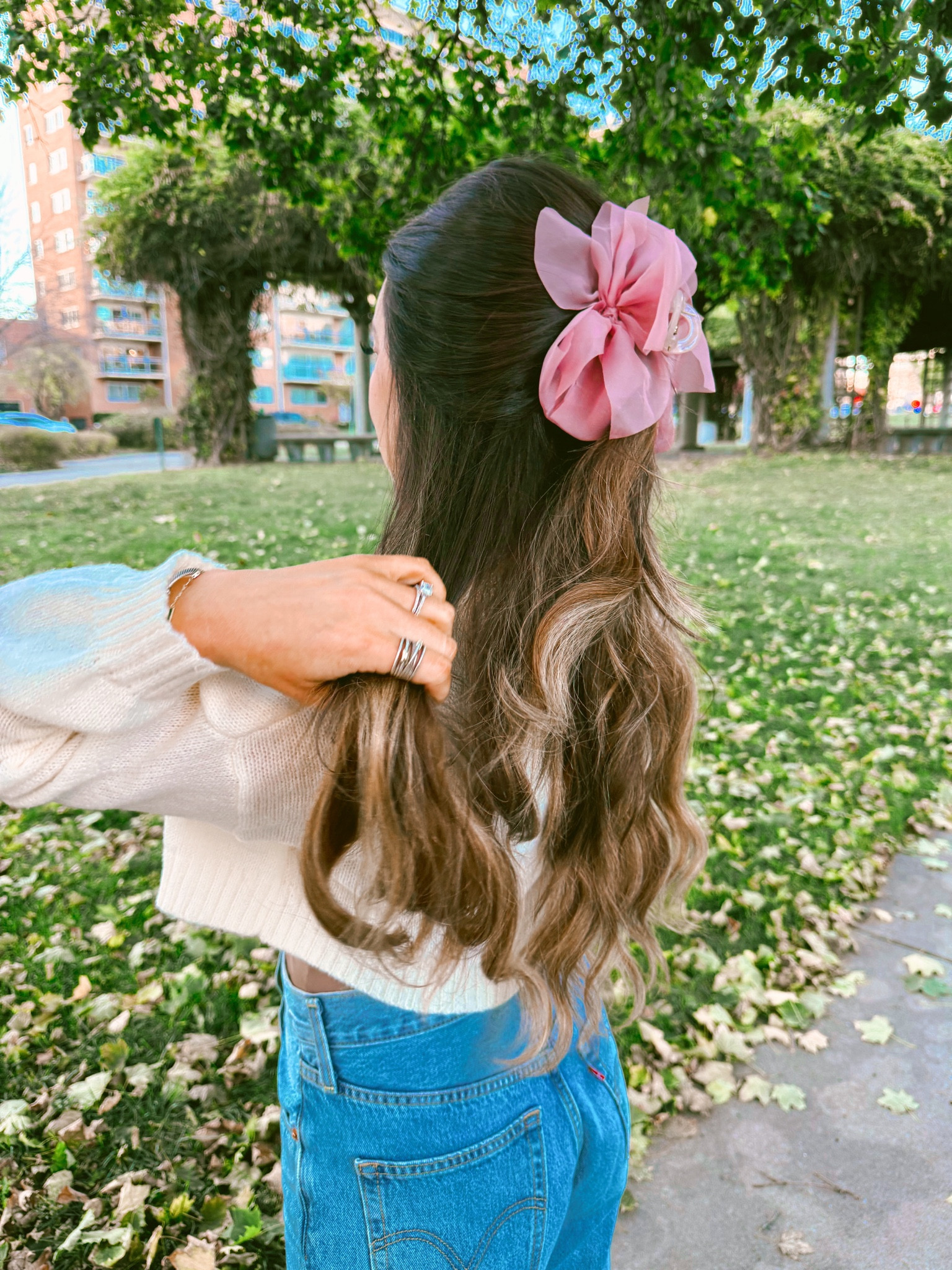 Cute pink mesh bow claw clip

pink claw clip | mesh hair accessory | soft curls | fall vibes | casual outfit | cute hairstyle | cozy sweater | denim style | fall fashion | hair inspo | natural look | aesthetic details | accessory love | hair goals | autumn leaves | casual chic

#LTKStyleTip #LTKFindsUnder50 #LTKWatchNow