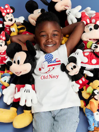 Old Navy x Disney© Mickey Mouse Flag Logo-Graphic Muscle T-Shirt for Toddler Boys | Old Navy (US)