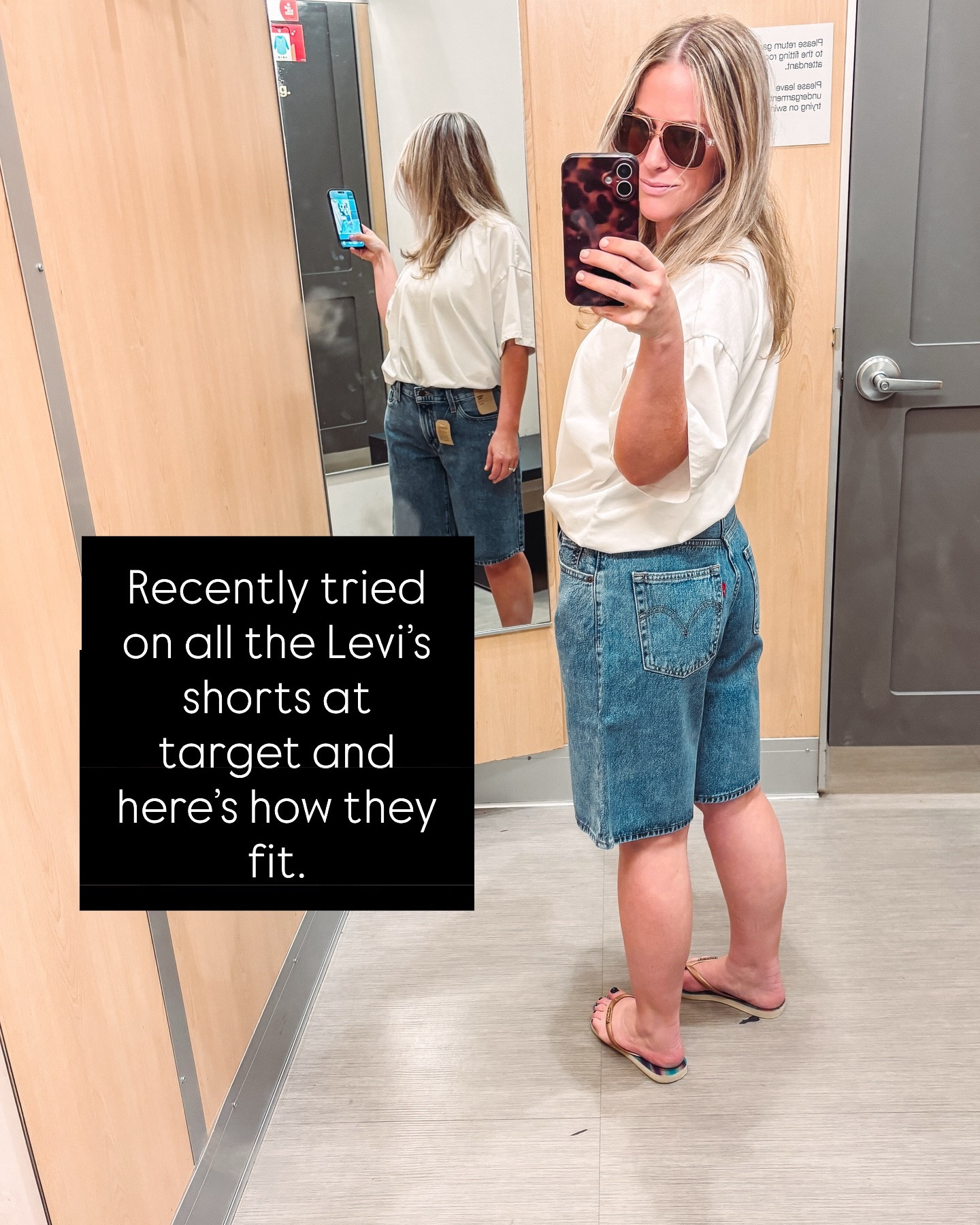 No need for summer shorts anxiety.👖🙌🙃There IS a flattering style for everyone and 20% OFF right now 
@target @levis 

Target finds, Levi’s shorts for women at target, jorts, denim, flattering, millennial, summer, fashion, style inspo, fit your body, style, mom looks, trendy, comfort, affordable, seasonal

#LTKSaleAlert #LTKTravel #LTKSeasonal